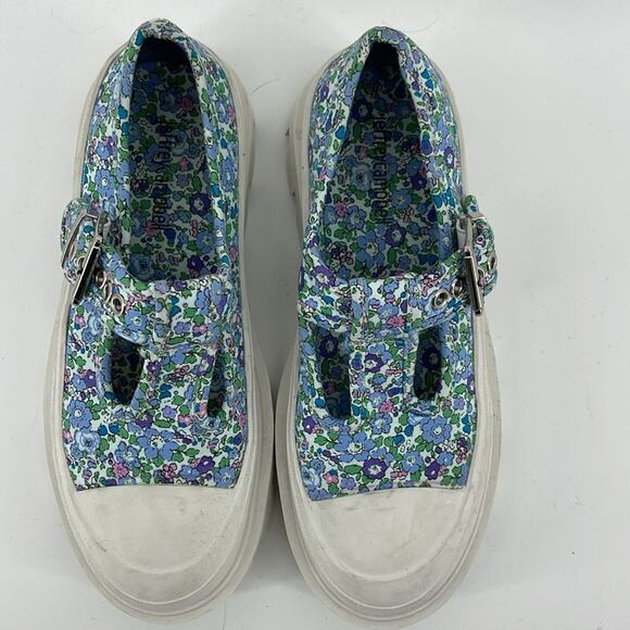 NWOT Jeffrey Campbell Enfance floral print lugged chunky platform Mary Jane’s 6 - Picture 3 of 6
